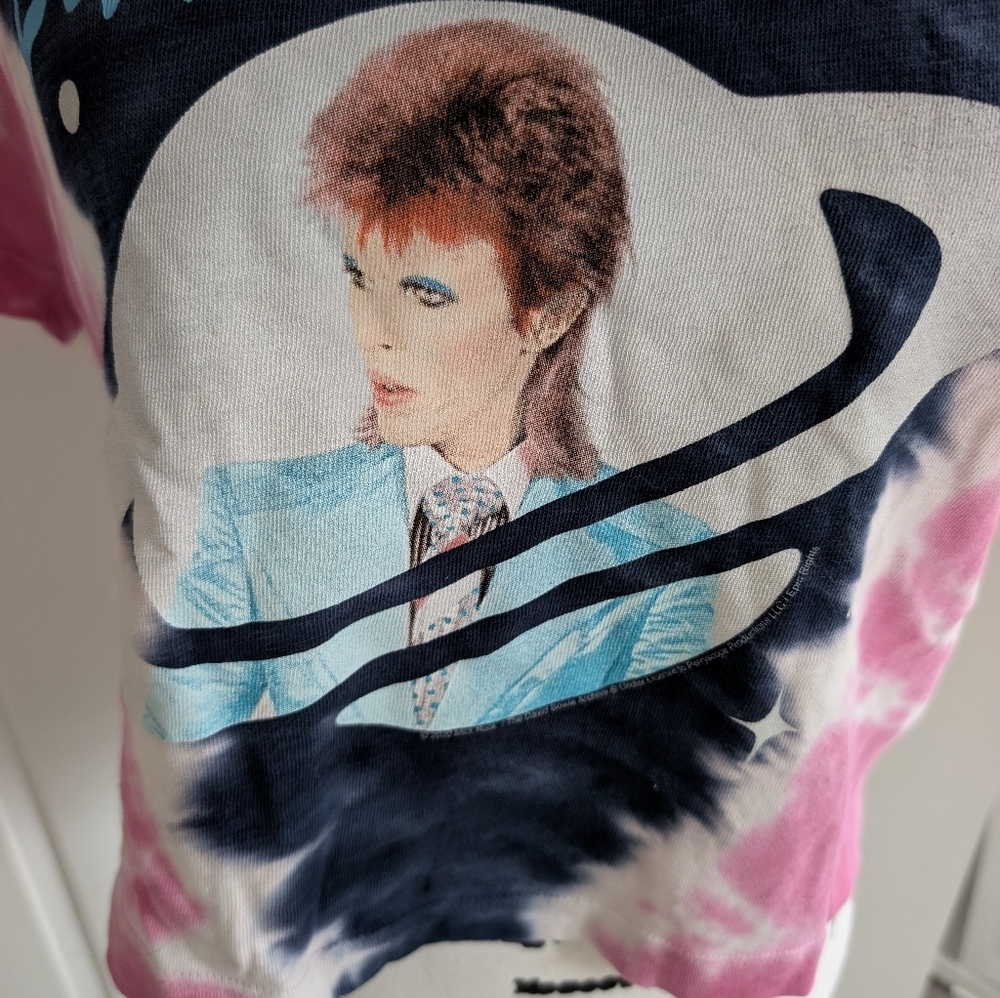 NWOT Junk Food David Bowie Tie-Dye Graphic Tee - Picture 3 of 6